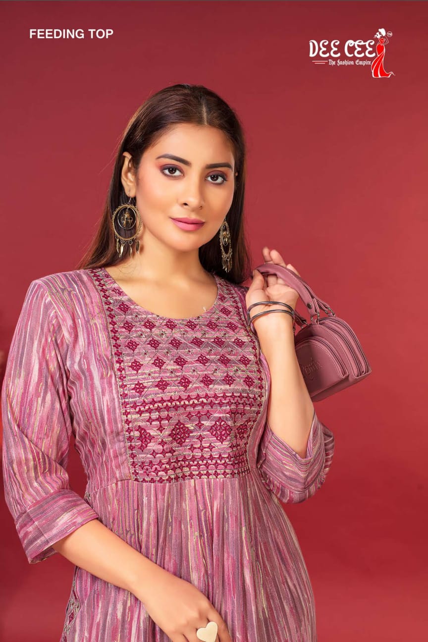 Bhakti By Deecee Rayon Feeding Printed Kurtis Catalog